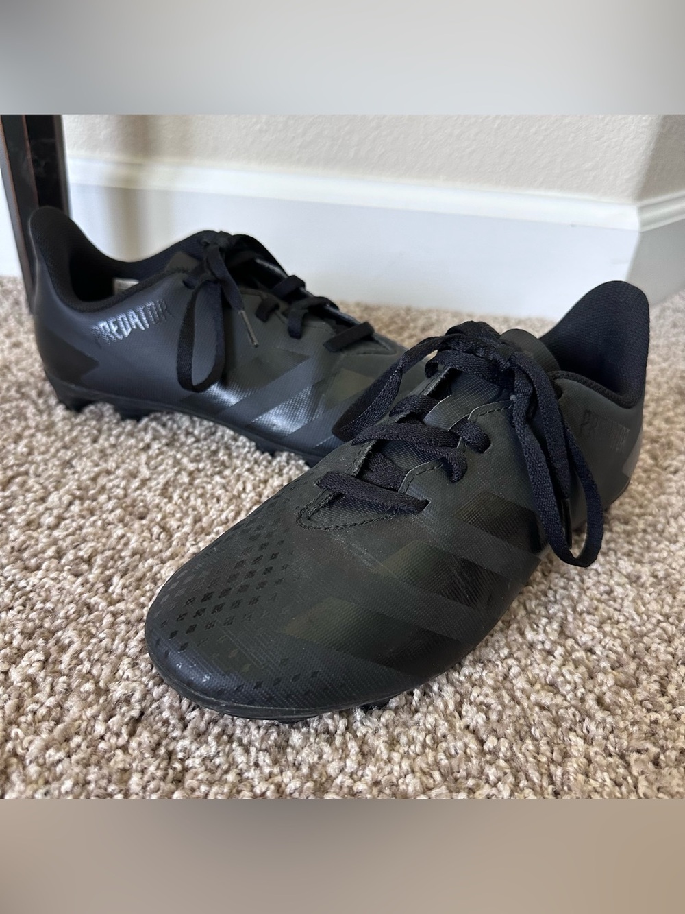 adidas Predator Black Soccer Cleats